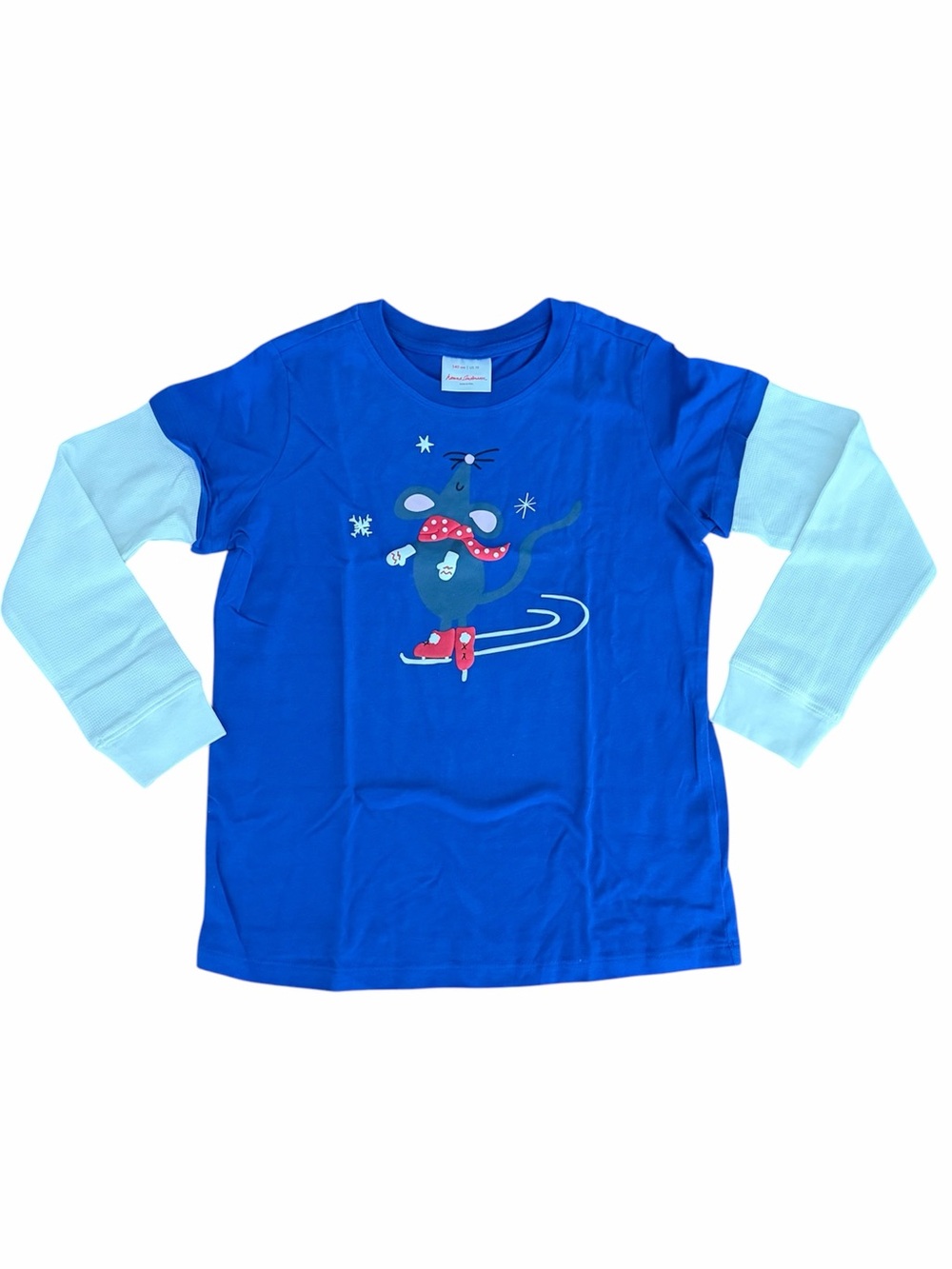 Hanna Andersson (140|10y) Ice Skating Mouse Tee